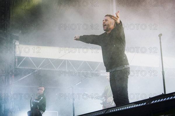 M. Shadows (Matthew Charles Sanders), singer of Avenged Sevenfold live at the Zitadelle Spandau in