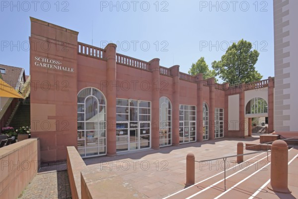 Modern building Schlossgartenhalle built in 1988, Ettlingen, Black Forest, Northern Black Forest,