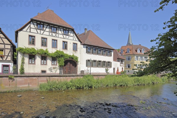 Half-timbered houses on the Bach Alb, Ettlingen, Black Forest, Northern Black Forest,