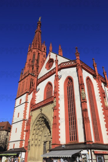 St Mary's Chapel on the Würzburg market square, Würzburg, Lower Franconia, Bavaria, Germany