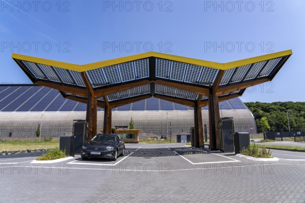 Electric charging station on the site of the former Lohberg colliery in Dinslaken, operated by