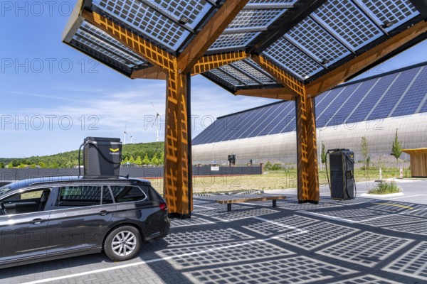 Electric charging station on the site of the former Lohberg colliery in Dinslaken, operated by