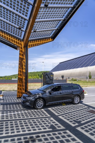 Electric charging station on the site of the former Lohberg colliery in Dinslaken, operated by