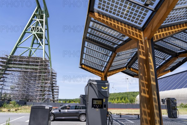 Electric filling station on the site of the former Lohberg colliery in Dinslaken, operated by