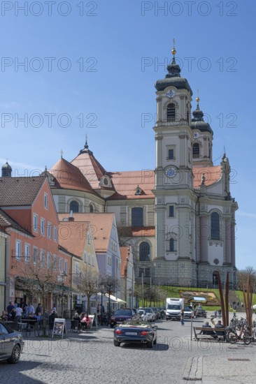 Basilica of St Alexander and Theodor, Ottobeuren Monastery, Ottobeuren, Unterallgäu, Bavaria,