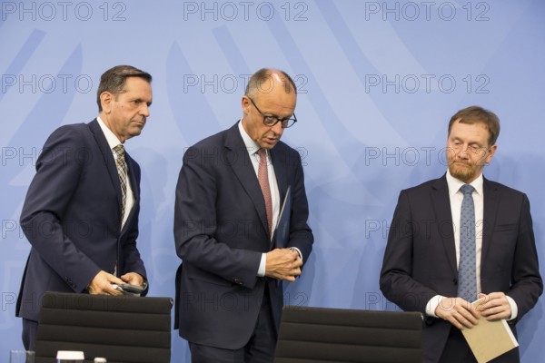 Olaf Lies (SPD, Minister President of Lower Saxony), Federal Chancellor Merz (CDU, Federal