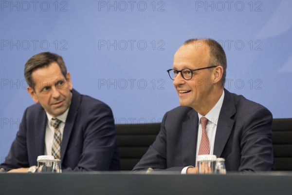 Olaf Lies (SPD, Minister President of Lower Saxony) and Federal Chancellor Merz (CDU, Federal