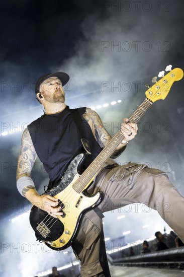 Dave Phönix Farrell, bassist of Linkin Park live on From Zero World Tour 2025 at the Olympiastadion