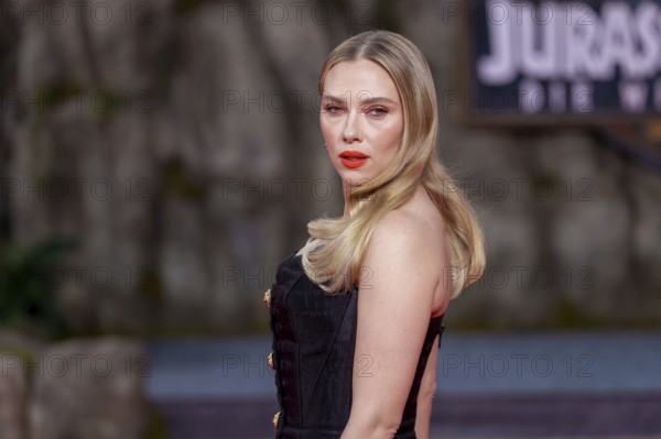 Scarlett Johansson at the German premiere of the adventure film Jurassic World, the rebirth at