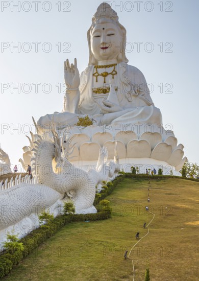 Guan Yin (Goddess of Mercy) statue at Wat Huay Pla Kang Temple in Chiang Rai province of Northern