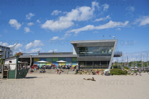 Baltic Sea Info Centre, Sandstrand, Eckernförde, Baltic Sea, Schleswig-Holstein, Germany