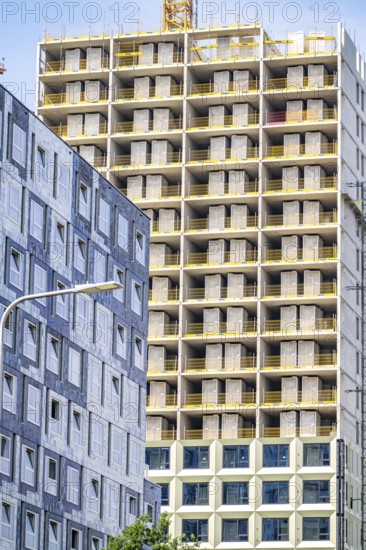 Construction of over 920 student flats at Cambridgelaan in the Science Park, University of Utrecht,