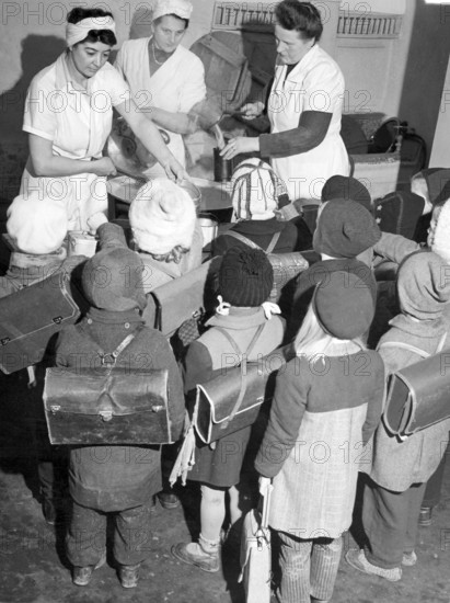 This was at the end of the Berlin Airlift, which was the aerial supply of West Berlin by the
