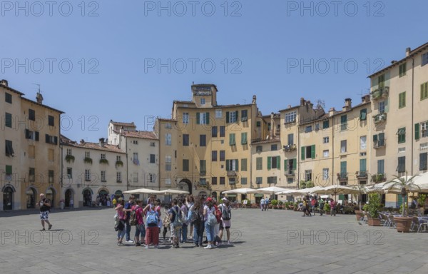 Piazza dell'Anfiteatro, Lucca, Tuscany, Italy
