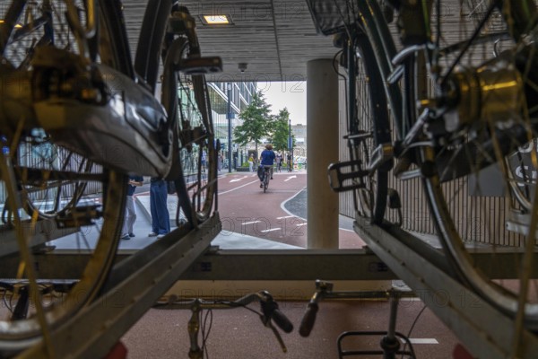 Central bicycle car park at Stationsplein, the largest bicycle car park in the world with over 13,