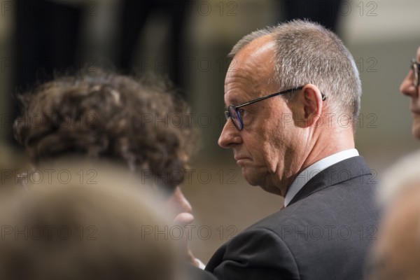Friedrich Merz (Chancellor of the Federal Republic of Germany) at the presentation of the German