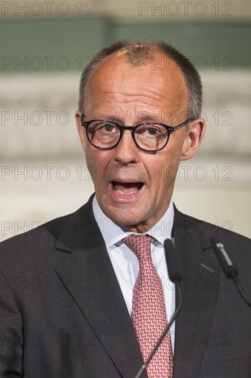 Friedrich Merz (Chancellor of the Federal Republic of Germany) speaks at the presentation of the