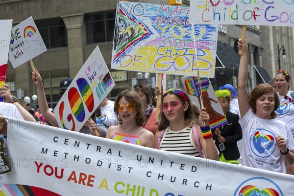 Detroit, Michigan USA - 8 June 2025 - Gay, lesbian, bisexual, and transgender activists and their