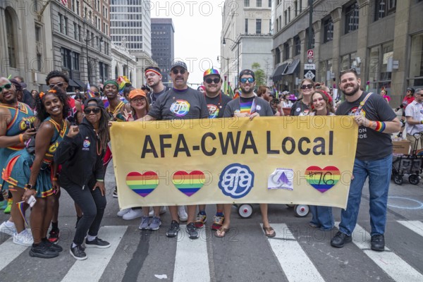 Detroit, Michigan USA - 8 June 2025 - Gay, lesbian, bisexual, and transgender activists and their