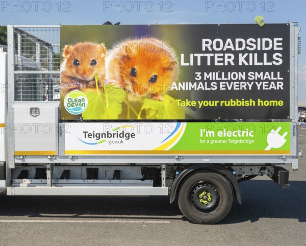 Roadside Litter Kills 3 million small animals every year, take your rubbish home, Teignmouth,