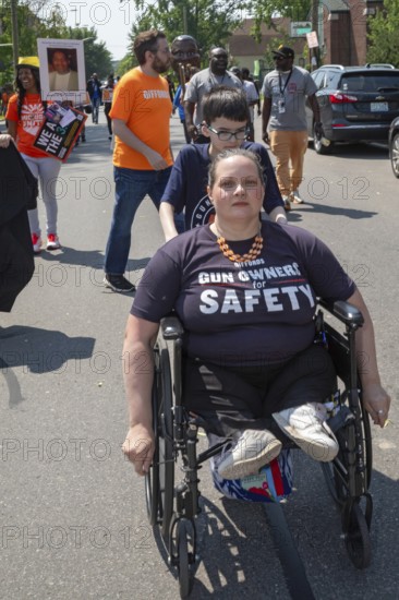 Detroit, Michigan - Silence the Violence, a march against gun violence organized by the Church of