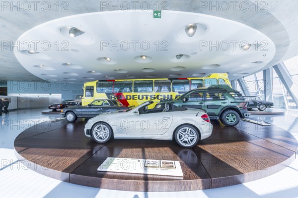 Mercedes-Benz SLK 55 AMG from 2006: Lukas Podolski drove this roadster. The Mercedes-Benz Museum in
