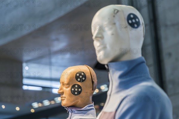 Department Myth 5. masterminds - safety and environment. Safety research with crash test dummy. The