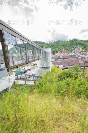 View of an urban landscape with modern bridge and surrounding nature, Zob extension with bridge