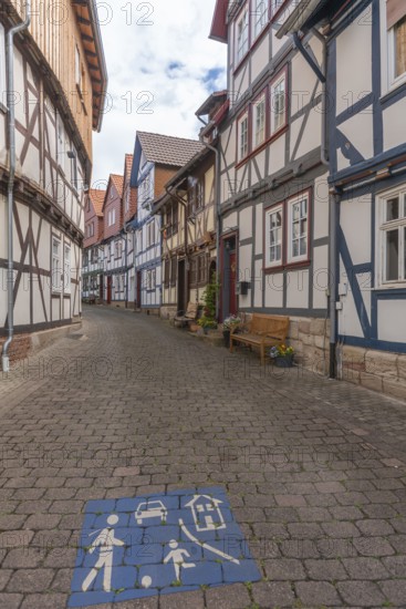 Bad Sooden, Allendorf, Allendorf district, historic old town with numerous half-timbered houses