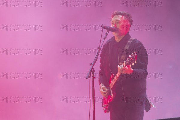 Tim McIlrath, singer of Rise Against at the Rock am Ring Festival on Saturday, Nürburgring race