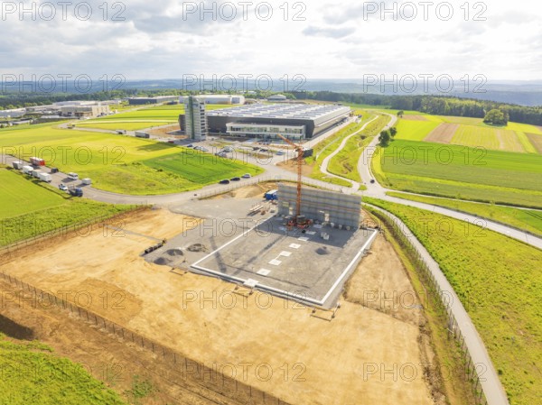 Extensive landscape with an area under construction and surrounding fields, ING Park development