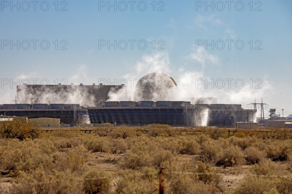 Tonopah, Arizona - Cooling equipment at the Palo Verde Nuclear Power Plant. It is one of the