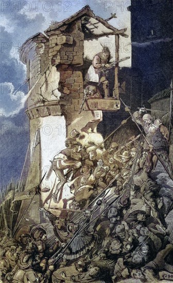 German Peasants' War, 1524-1526, Sturm auf das Schloss Ingolstadt/German Peasants' War, Storming