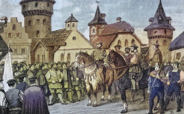 German Peasants' War, 1524-1526, Florian Geyer in Rotenburg, Florian Vulture of Giebelstadt, born