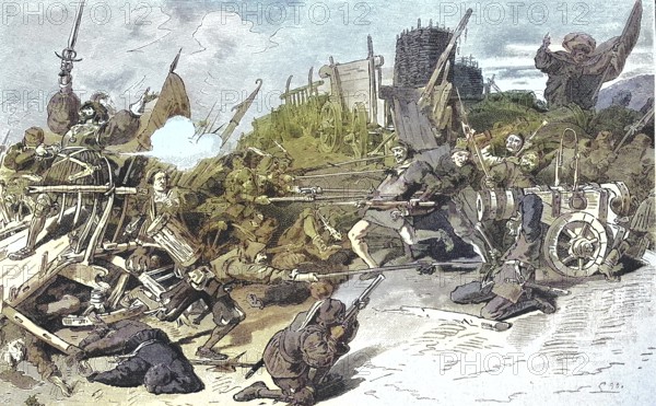 German Peasants' War, 1524-1526, defeat of the farmers under Thomas Münzer near Frankenhausen.