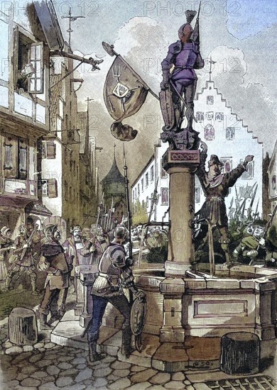 German Peasants' War, 1524-1526, Die Mergentheimer nehmen Partei für die Bauern/German Peasants'