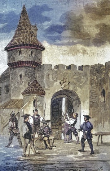 German Peasants' War, 1524-1526, Der Rat von Mühlhausen has the gates blocked off/German Peasants'