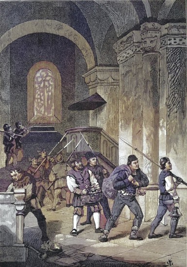 German Peasants' War, 1524-1526, destruction of Murrhardt, a small town in the Rems-Murr district,