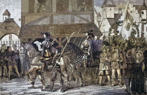 German Peasants' War, 1524-1526, Hans Müller with his satellites. Hans Müller, called von