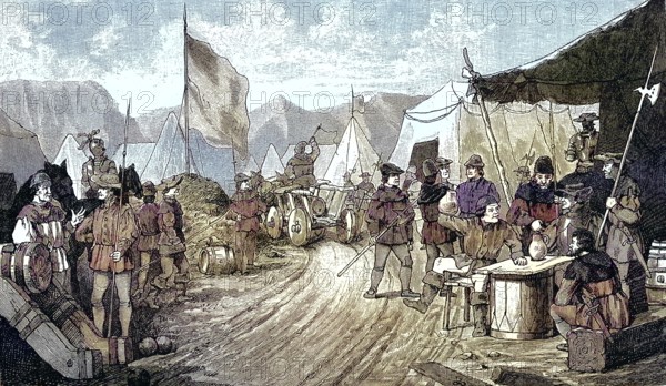 German Peasants' War, 1524-1526, Peasants' Camp near Laupheim, Baden-Württemberg/German Peasants'
