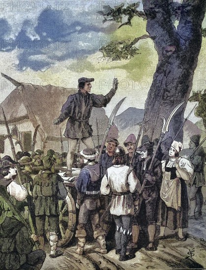 German Peasants' War, 1524-1526, Lochmeier preaches to 7000 men/German Peasants' War, Lochmeier