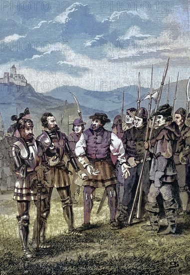 German Peasants' War, 1524-1526, The Counts of Hohenlohe must swear to the League of Farmers/German