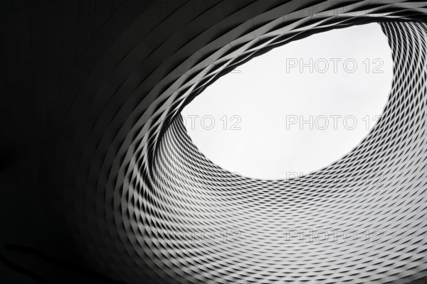 Hall ceiling, modern architecture, new Messe Basel building, architects Herzog and de Meuron,