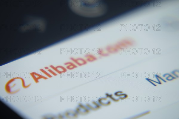 Dhaka, Bangladesh- 02 Dec 2025: A Close-up of a laptop screen is displaying the Alibaba web