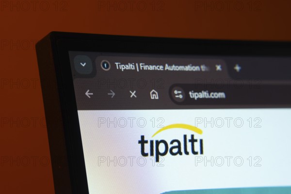 Dhaka, Bangladesh- 02 June 2025: Close-up of a computer screen displaying the tipalti web interface