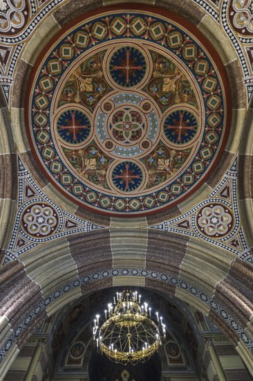 Vaulted ceiling in the Archbishop's Residence of the National Yuri Fedkovych University, founded
