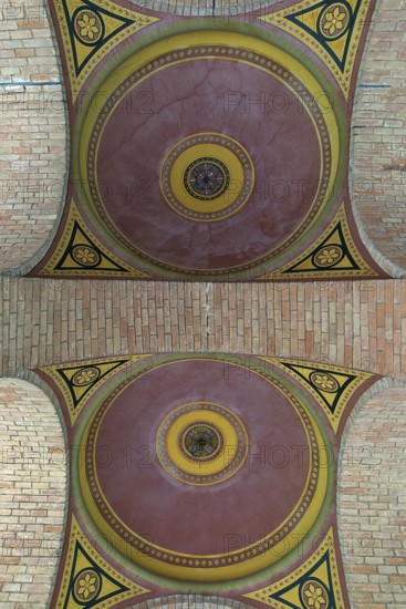 Brick brick vault in the National Yuri Fedkovych University, founded 1875, Czernowicz, Ukraine
