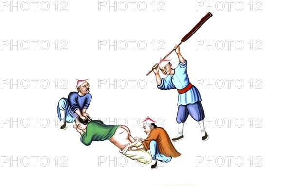 Jurisprudence, torture and punishment in medieval China, The illustration shows a depiction of