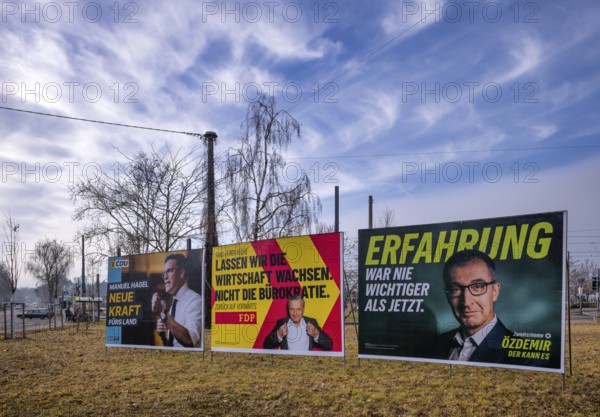 Top candidates Manuel Hagel, Hans-Ulrich Rülke, Cem Özdemir, the parties CDU, FDP, Alliance 90 The