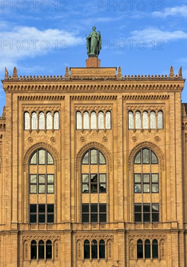 Facade of the building of the government of Upper Bavaria in Maximilian style, Maximilianstraße,